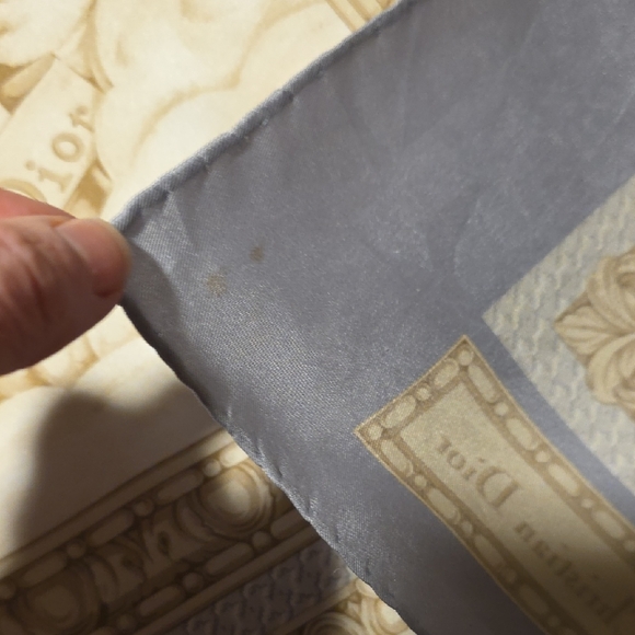 Dior Artistic Print Scarf in Black and Gold - Picture 12 of 15